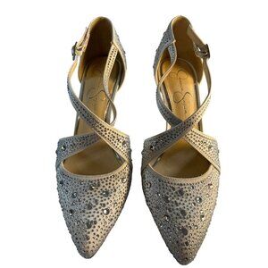 Jessica Simpson Shoes Womens 8M White Bridal Collection Simply Everafter Sparkle
